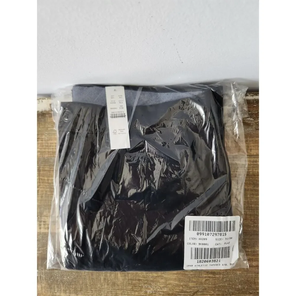 NWT J. Crew Men's 1040 Athletic Tapered-Fit Stretch Chino Pant Black 31/38
